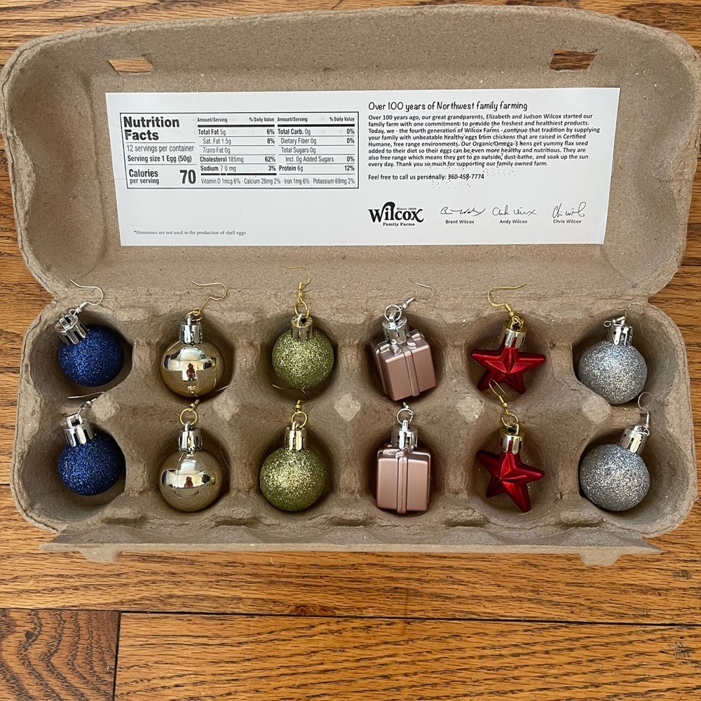 Christmas Balls Ornament Earrings